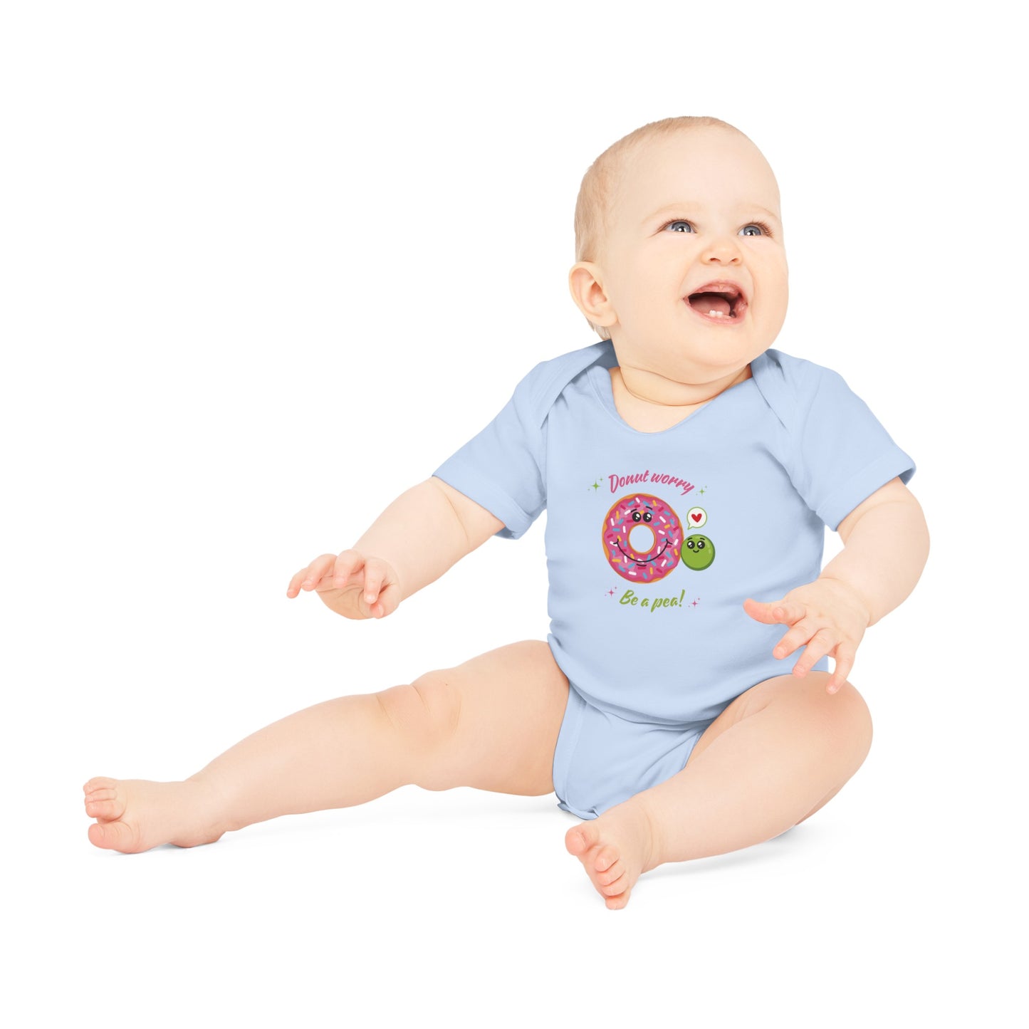 Donut Worry Be A Pea - 100% Organic Bodysuit