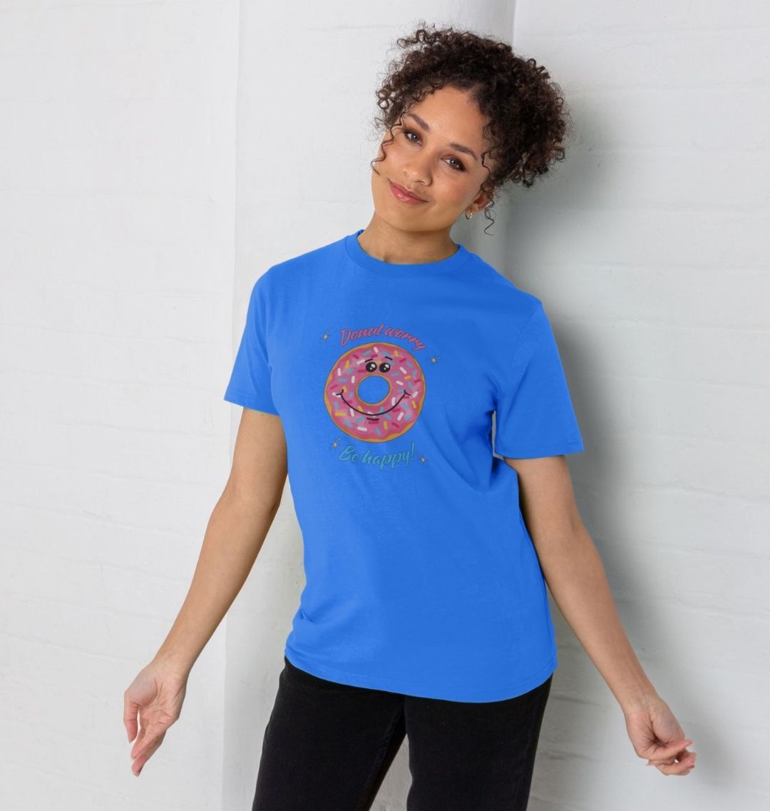 Donut Worry, Be Happy - 100% Organic Unisex T-shirt