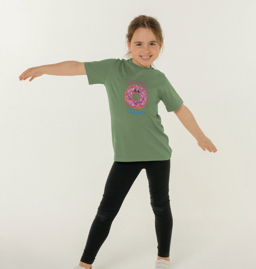 Donut Worry Be Happy - 100% Organic Kids T-shirt