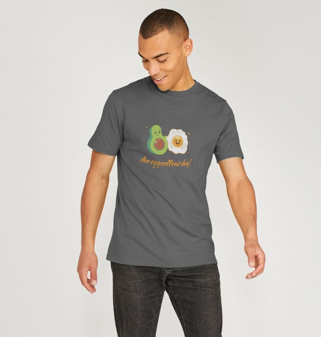 Avo Eggcellent Day - Unisex 100% Organic T-Shirt