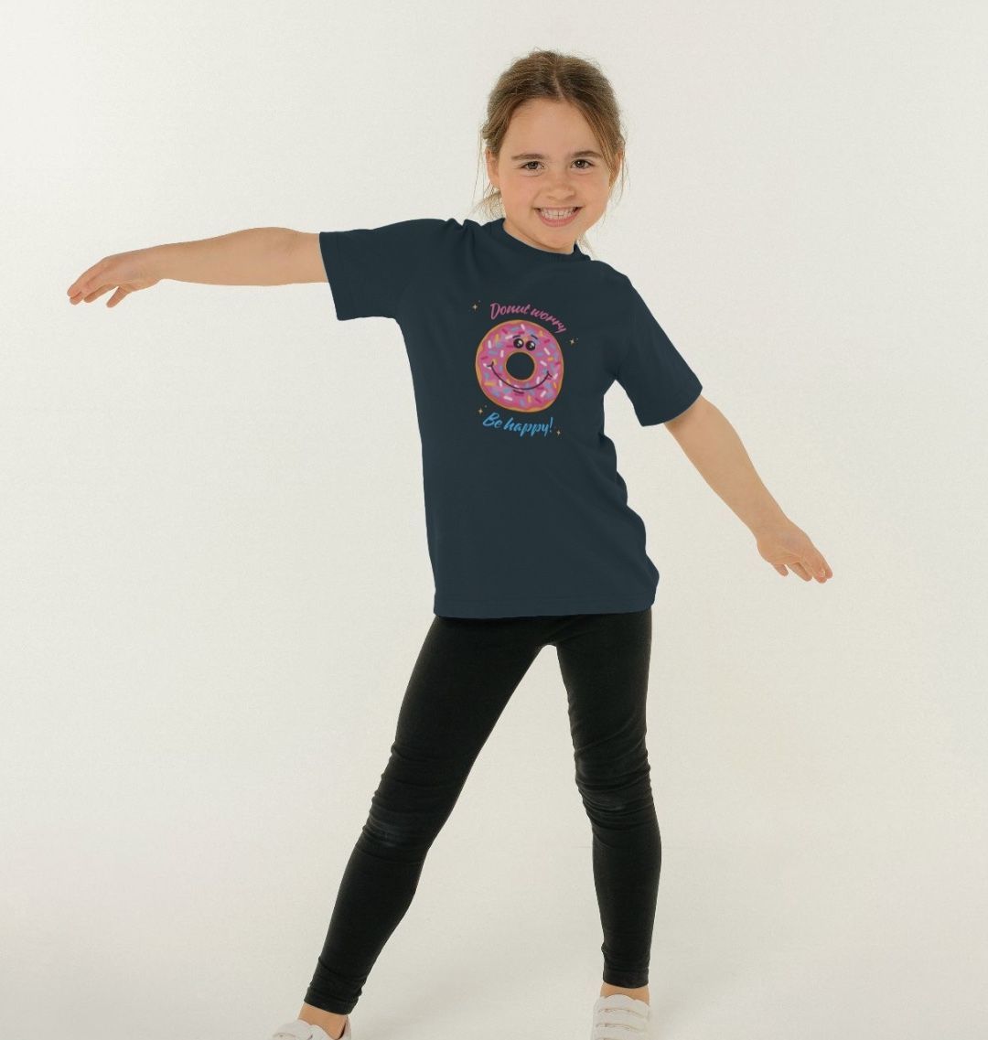 Donut Worry Be Happy - 100% Organic Kids T-shirt