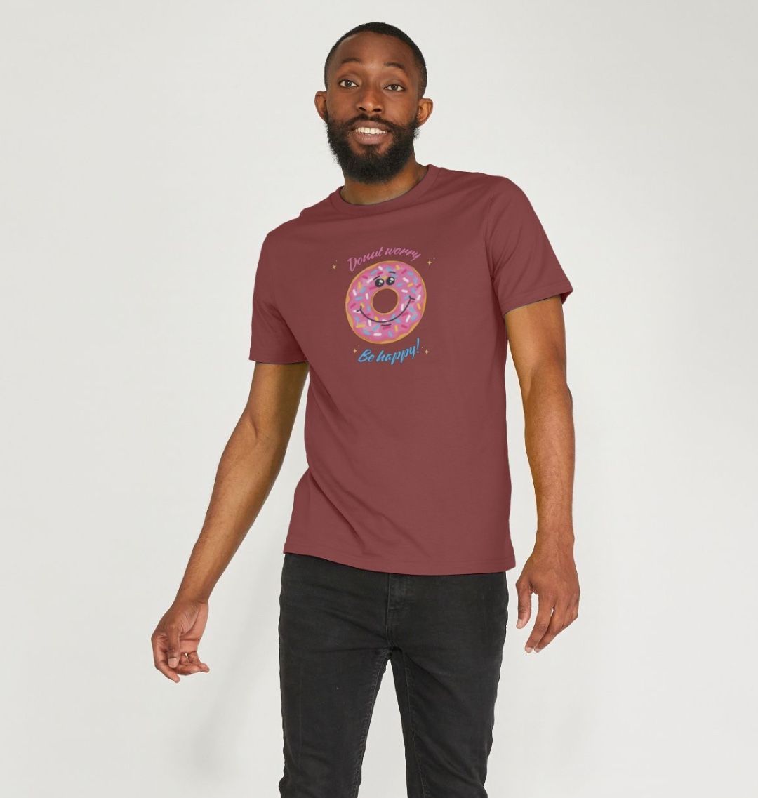 Donut Worry, Be Happy - 100% Organic Unisex T-shirt