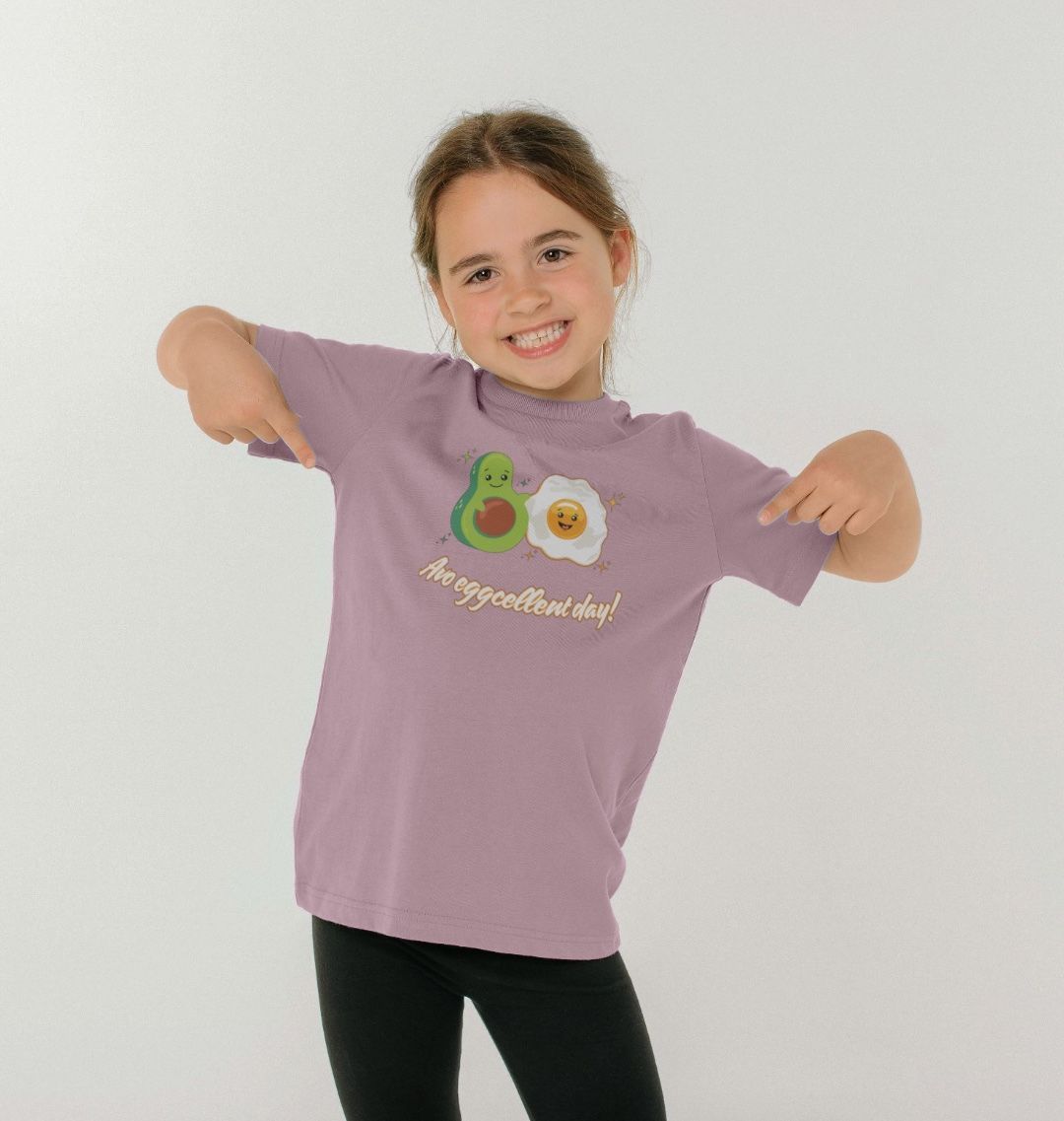 Avo Eggcellent Day - 100% Organic Kids T-shirt