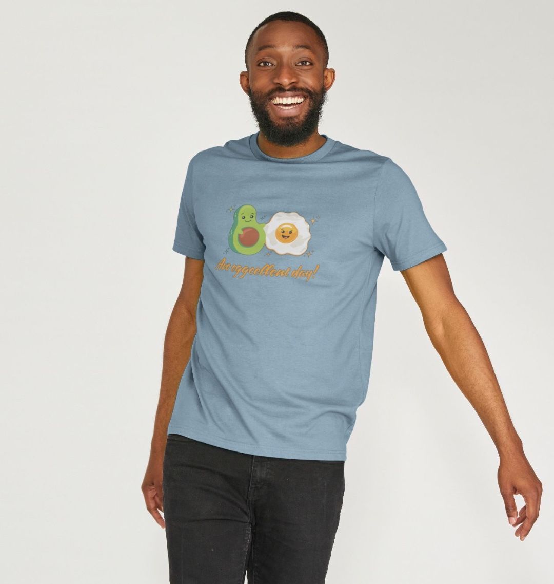 Avo Eggcellent Day - Unisex 100% Organic T-Shirt