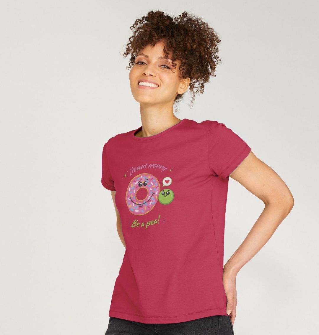 Donut Worry Be A Pea - 100% organic T-shirt