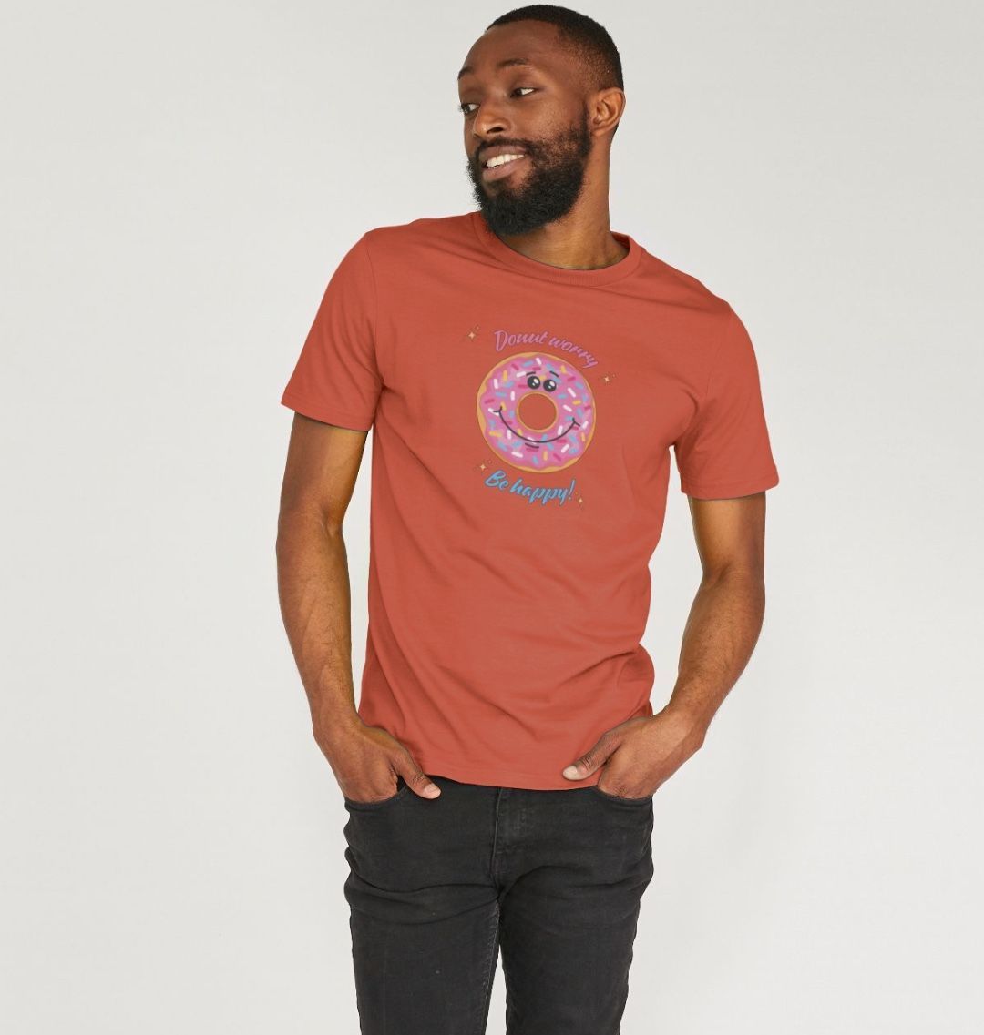 Donut Worry, Be Happy - 100% Organic Unisex T-shirt
