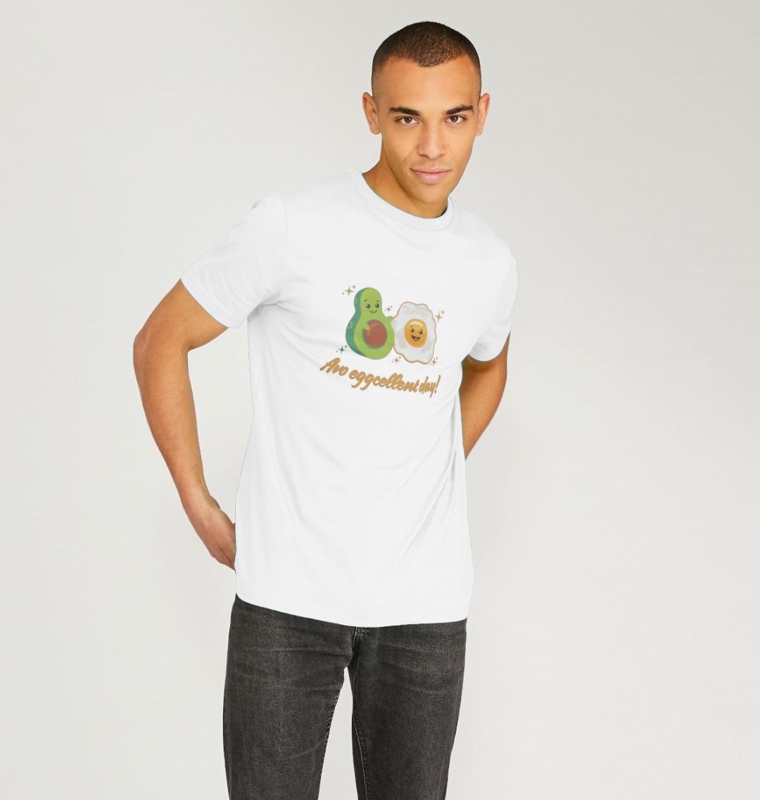 Avo Eggcellent Day - Unisex 100% Organic T-Shirt