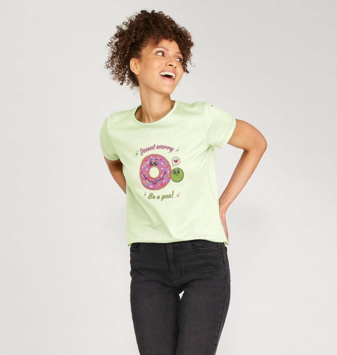 Donut Worry Be A Pea - 100% organic T-shirt