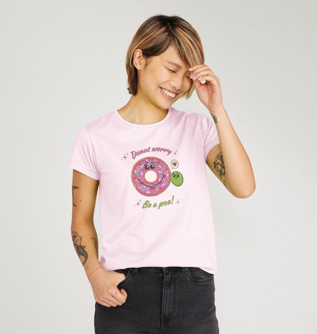 Donut Worry Be A Pea - 100% organic T-shirt