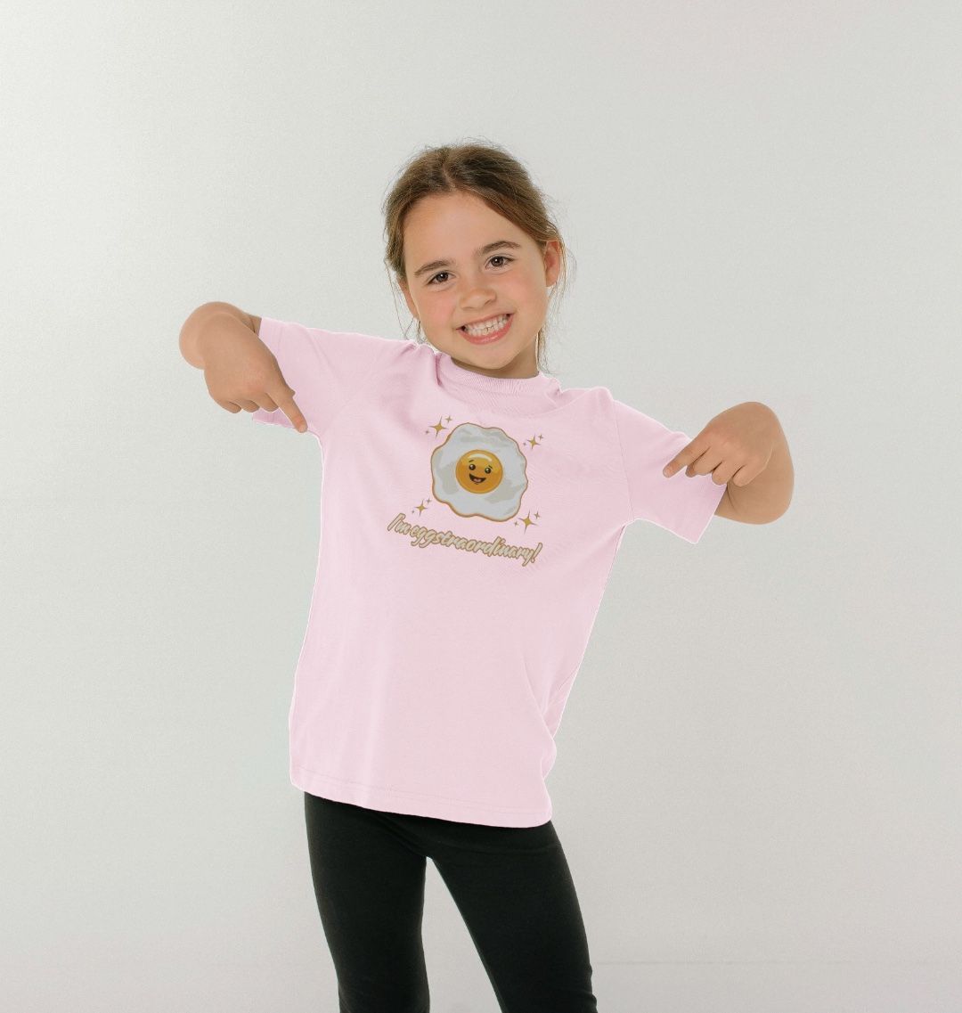 I'm eggstraordinary - 100% Organic Kids T-Shirt