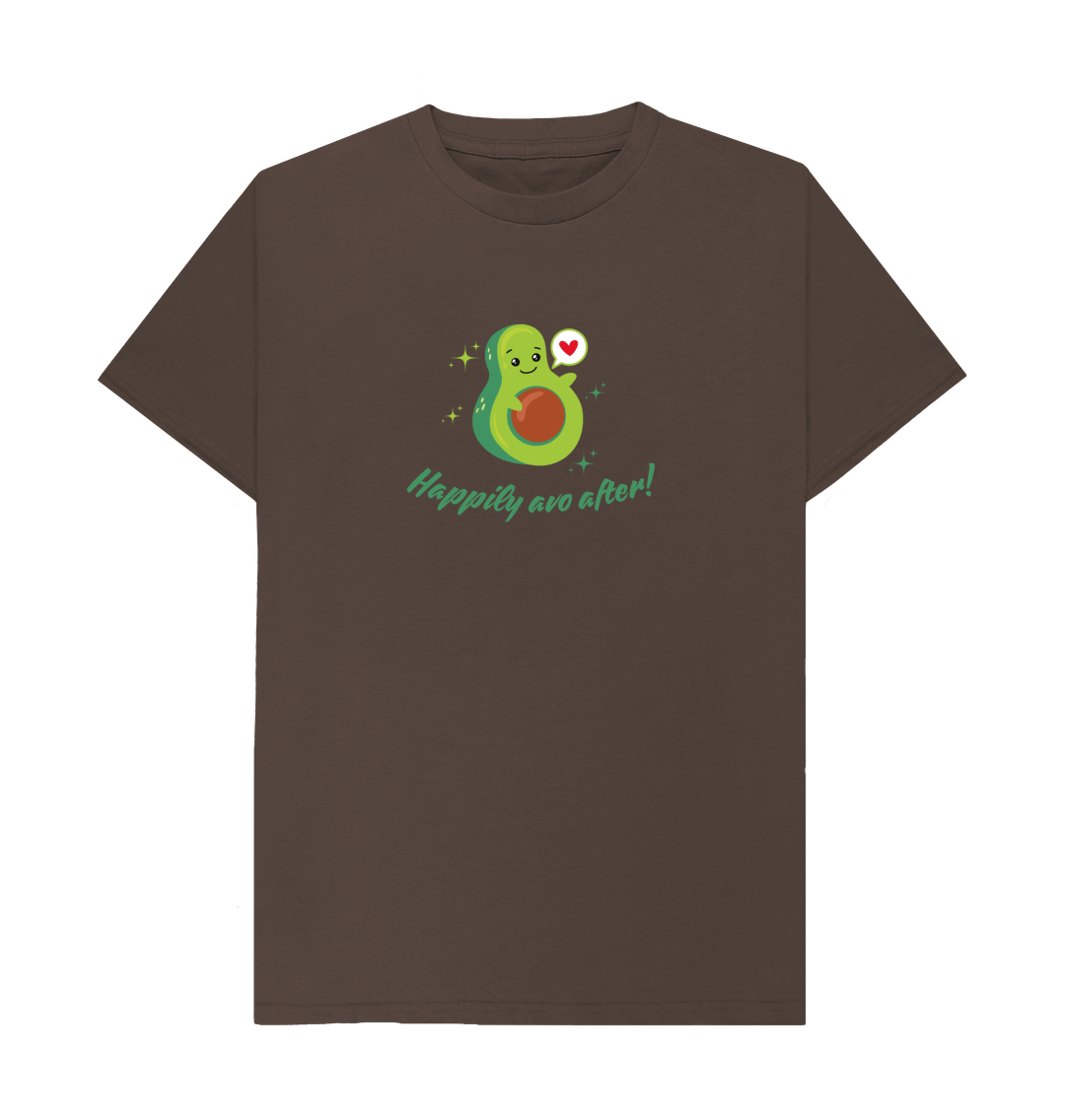 Chocolate Happily Avo After - Unisex 100% Organic T-Shirt