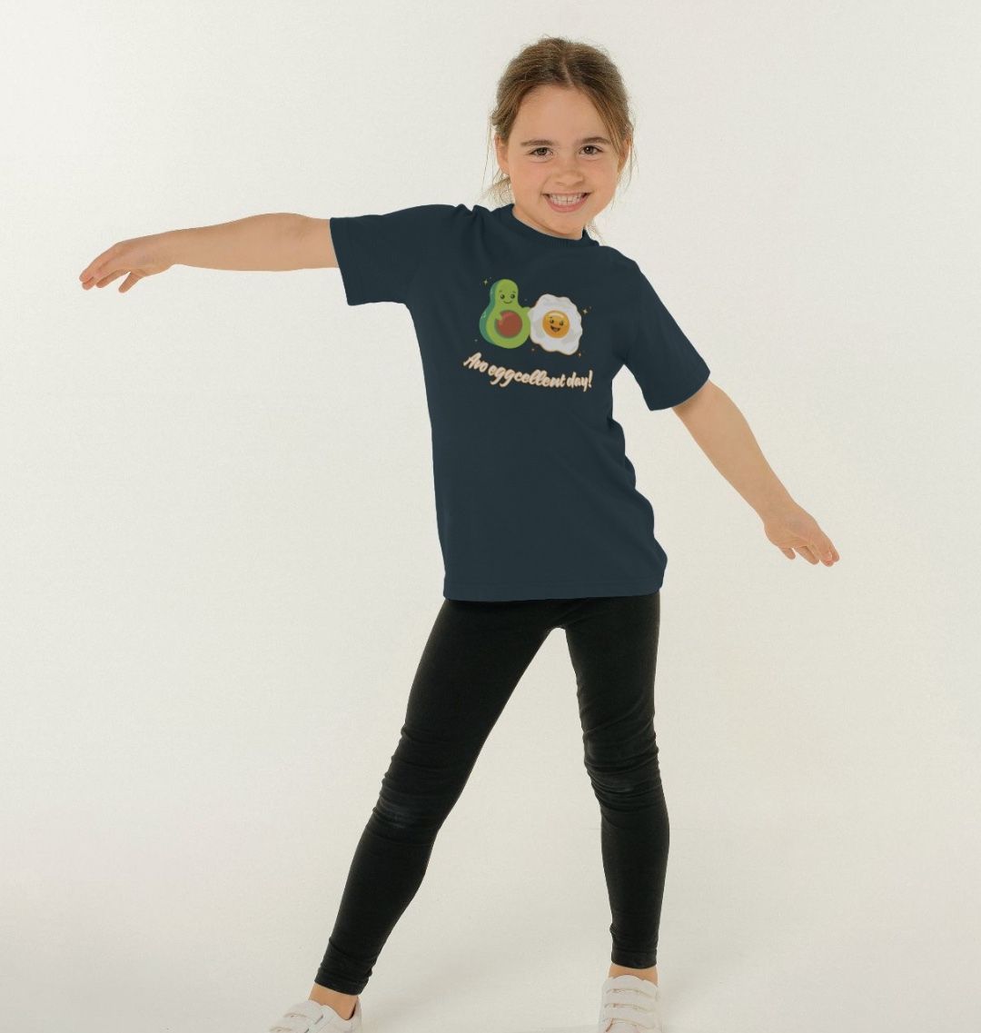 Avo Eggcellent Day - 100% Organic Kids T-shirt