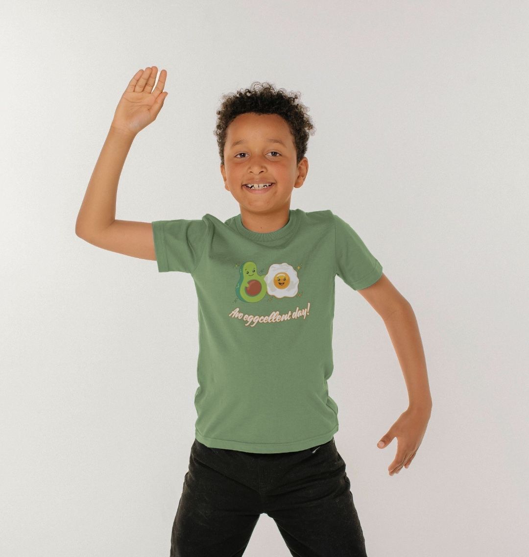 Avo Eggcellent Day - 100% Organic Kids T-shirt