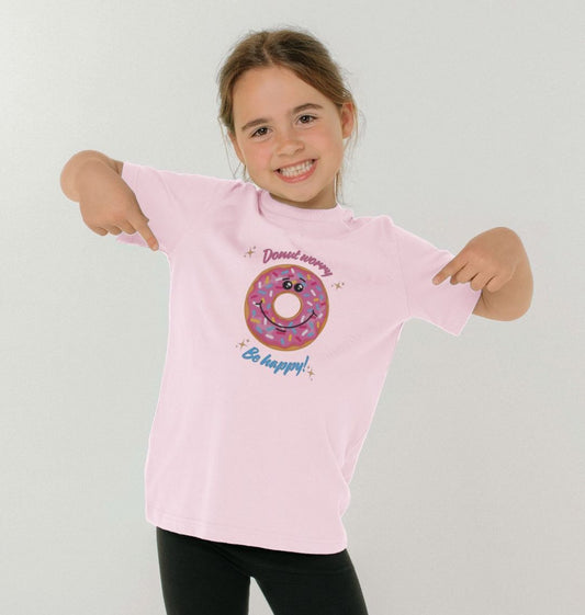 Donut Worry Be Happy - 100% Organic Kids T-shirt