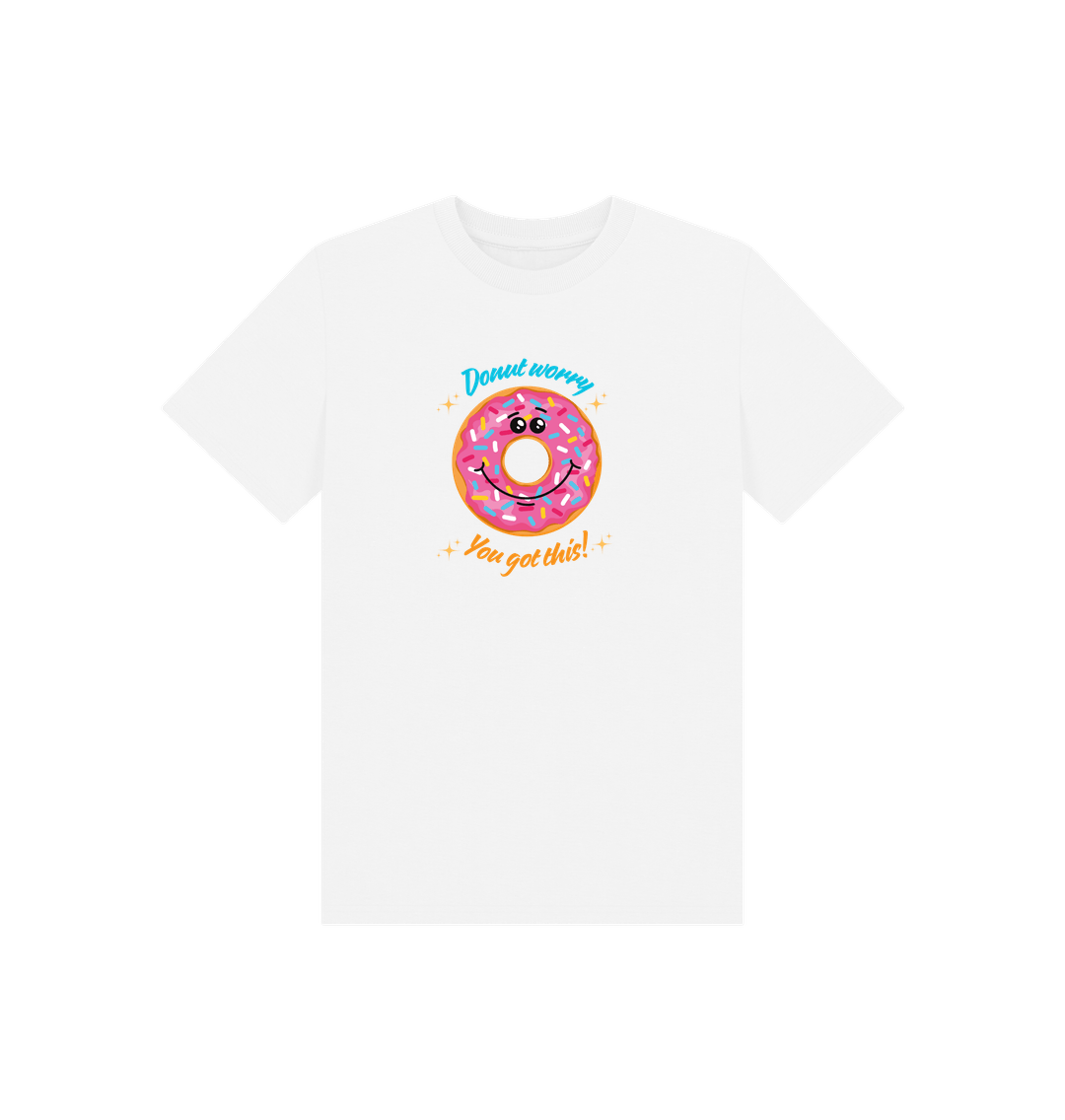 White Printed Kids T-Shirt Front