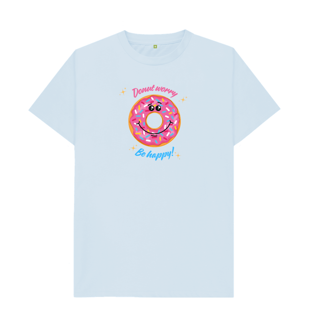 Sky Blue Printed T-shirt Front