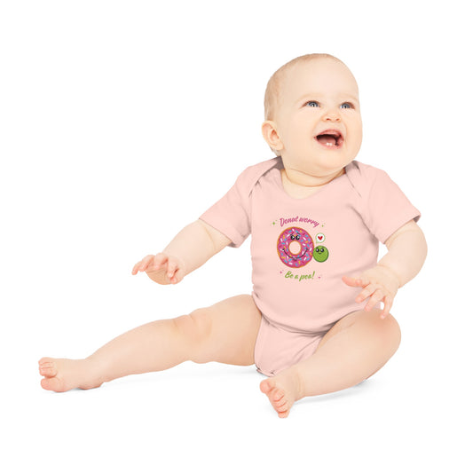 Donut Worry Be A Pea - 100% Organic Bodysuit