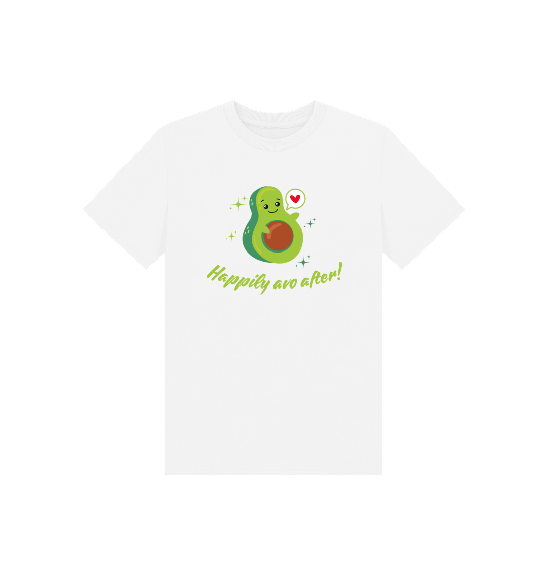 White Printed Kids T-Shirt Front