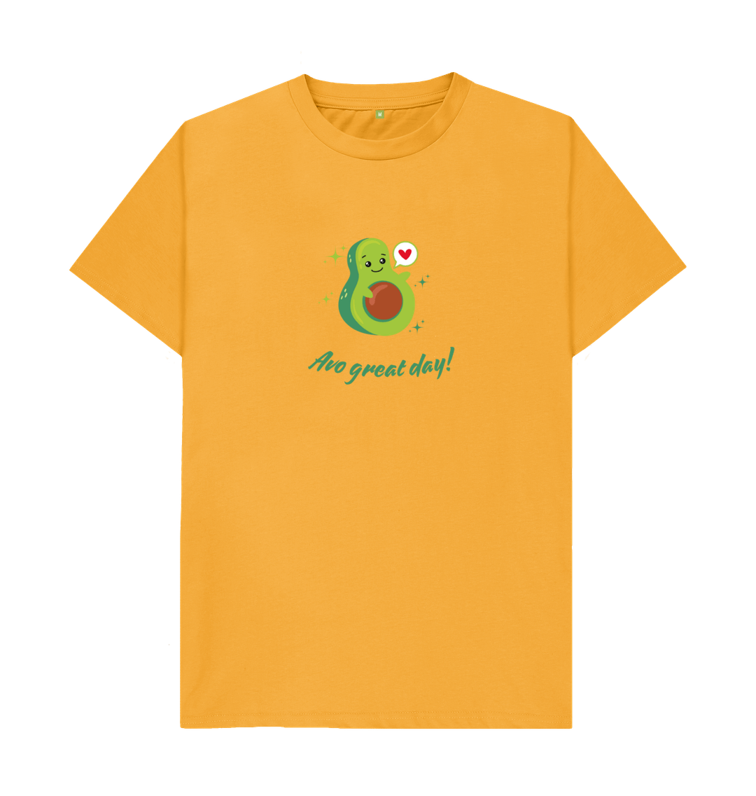 Mustard Avo Great Day - Unisex 100% Organic T-shirt