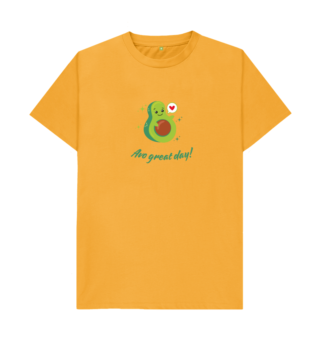 Mustard Printed T-shirt Front