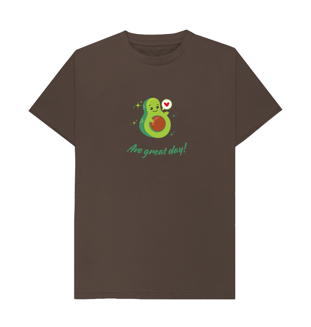 Chocolate Avo Great Day - Unisex 100% Organic T-shirt