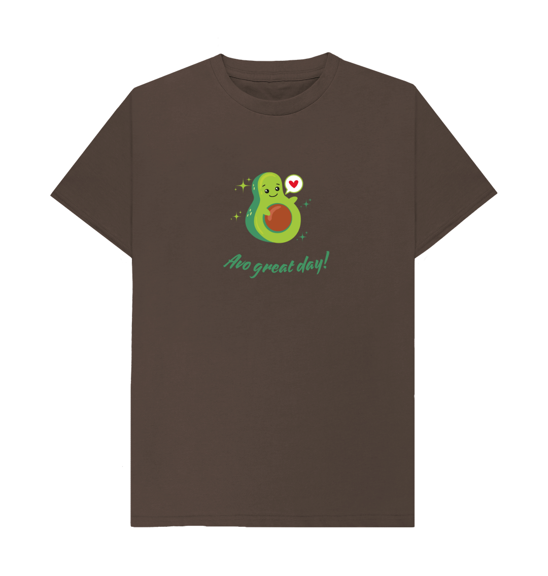 Chocolate Printed T-shirt Front