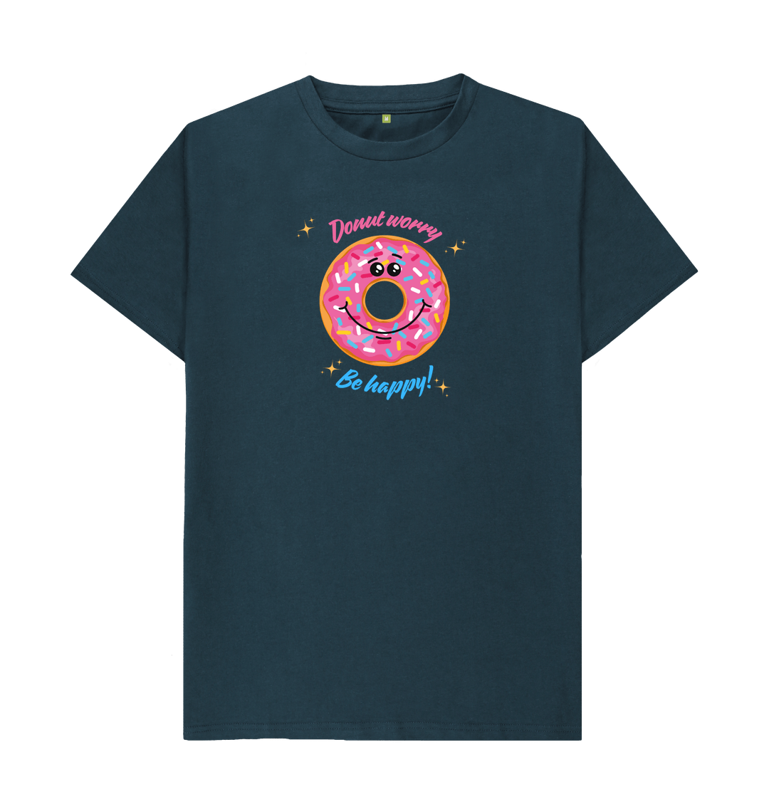 Denim Blue Printed T-shirt Front