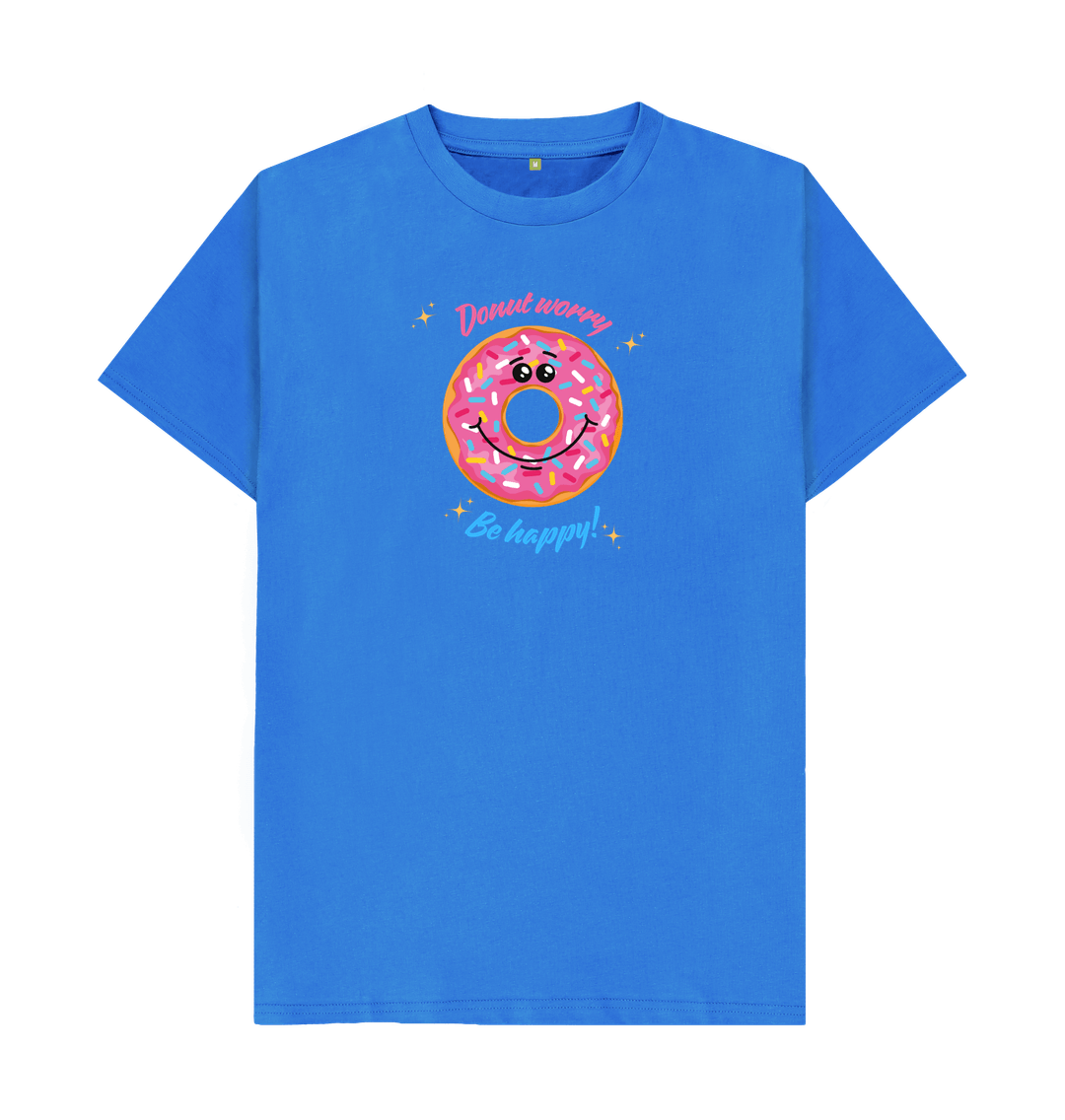 Bright Blue Printed T-shirt Front