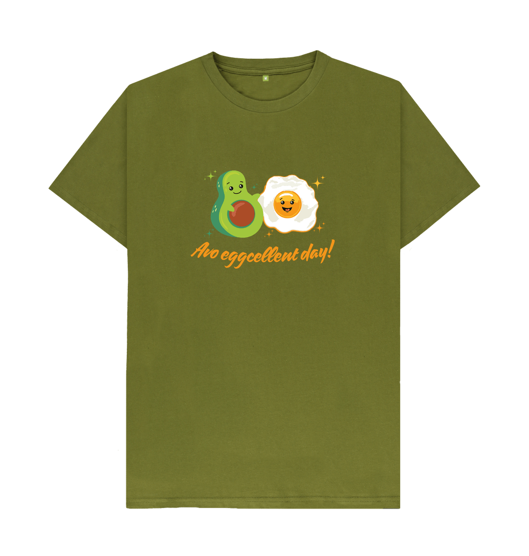 Moss Green Printed T-shirt Front