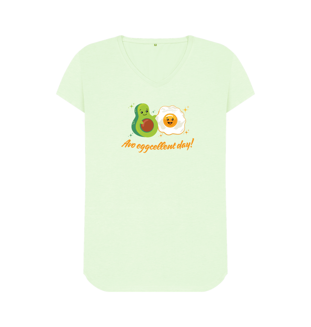 Pastel Green Printed T-shirt Front
