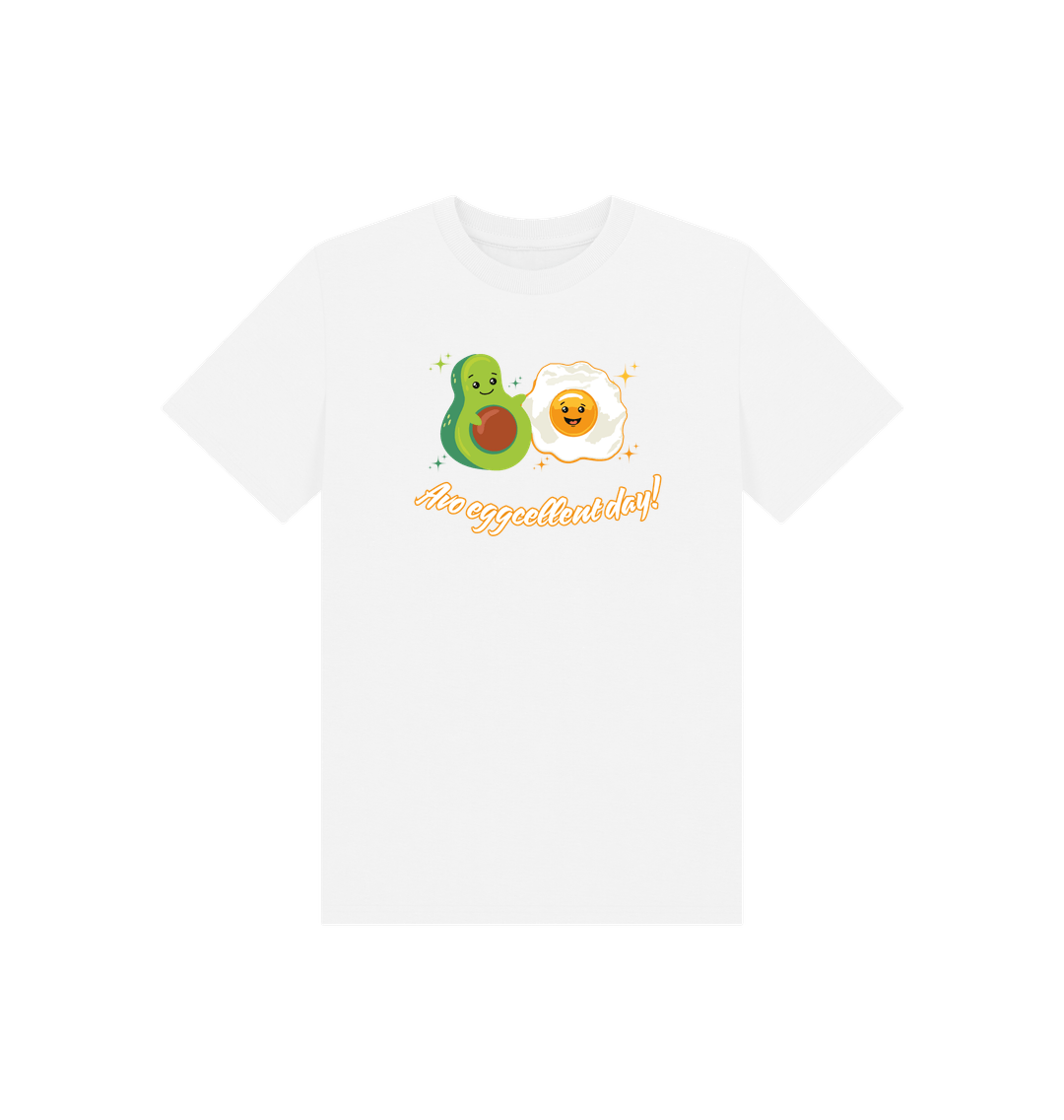 White Printed Kids T-Shirt Front