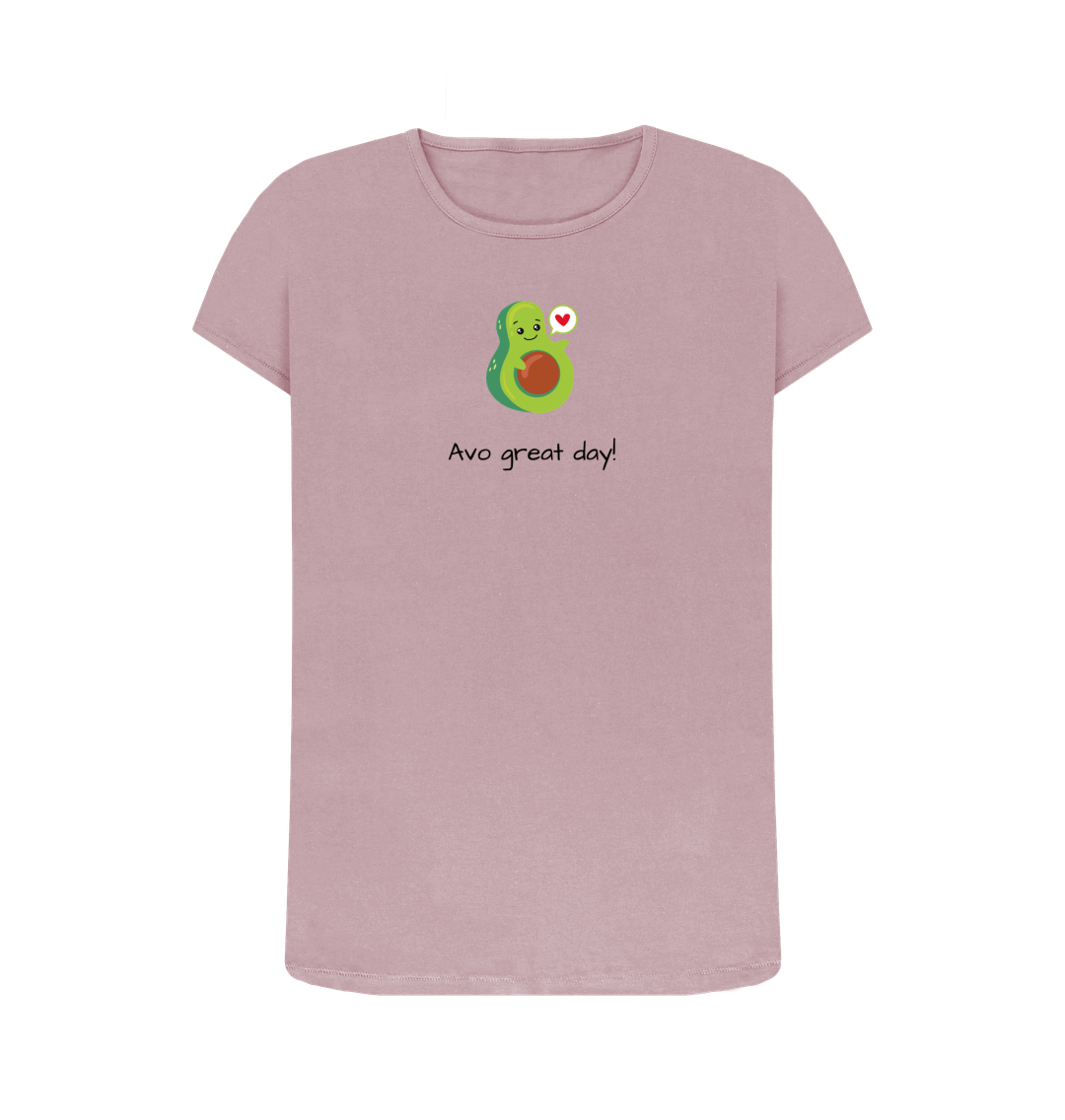 Mauve Printed T-shirt Front