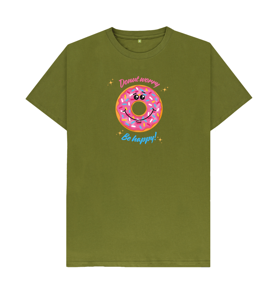 Moss Green Printed T-shirt Front