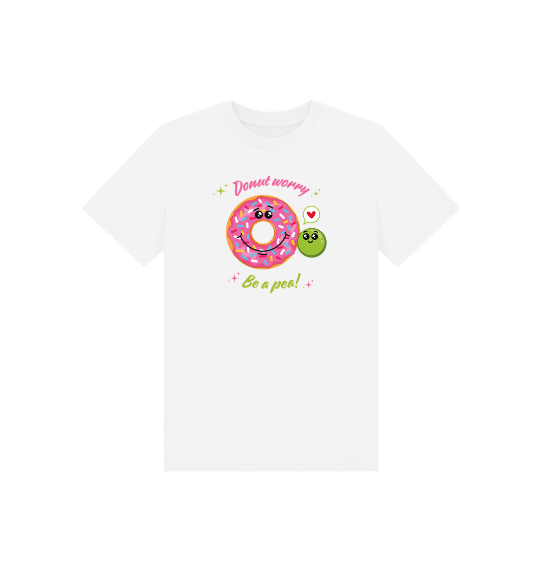 White Printed Kids T-Shirt Front