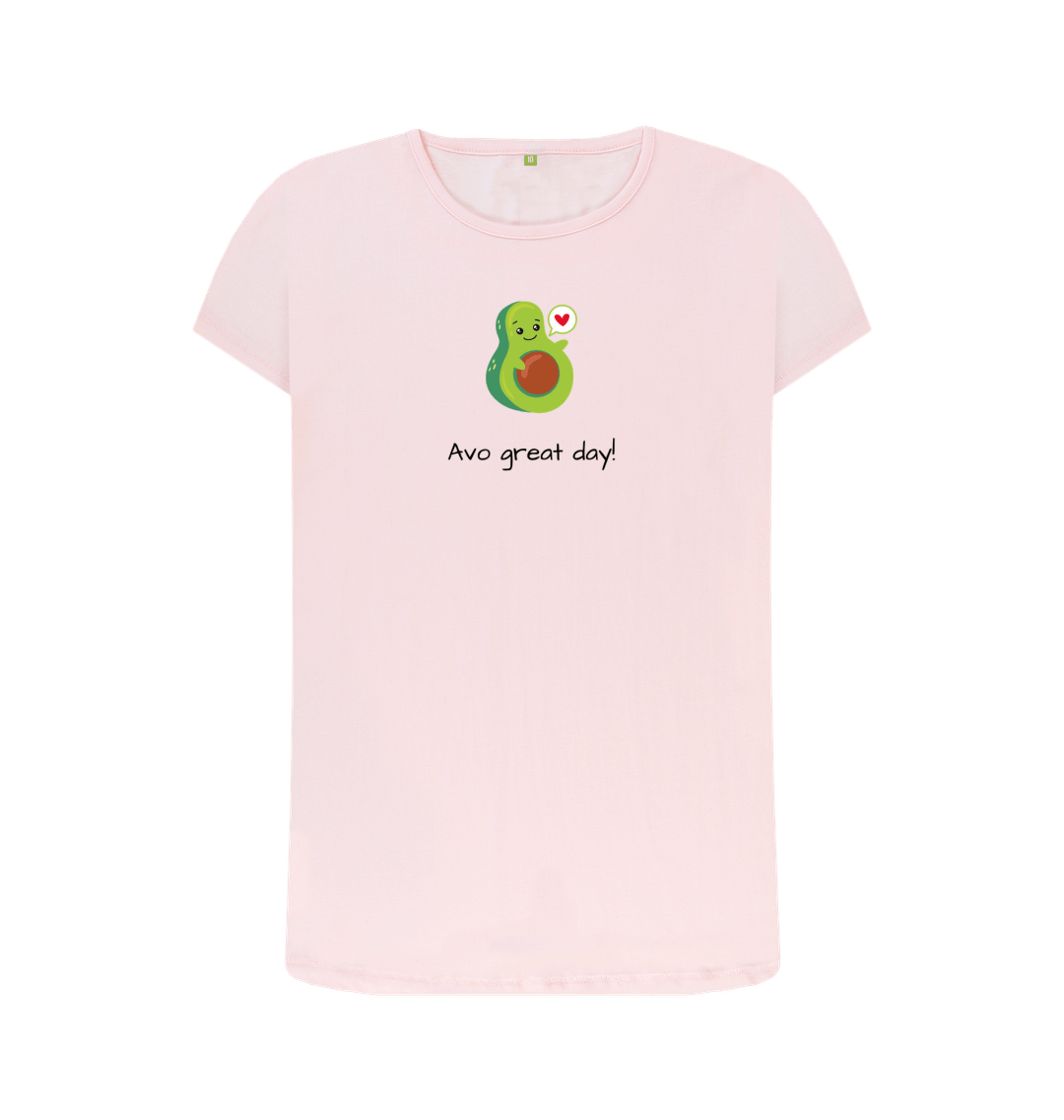 Pink Printed T-shirt Front