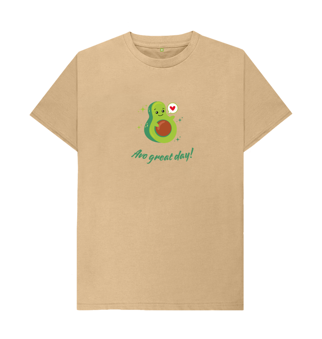 Sand Avo Great Day - Unisex 100% Organic T-shirt