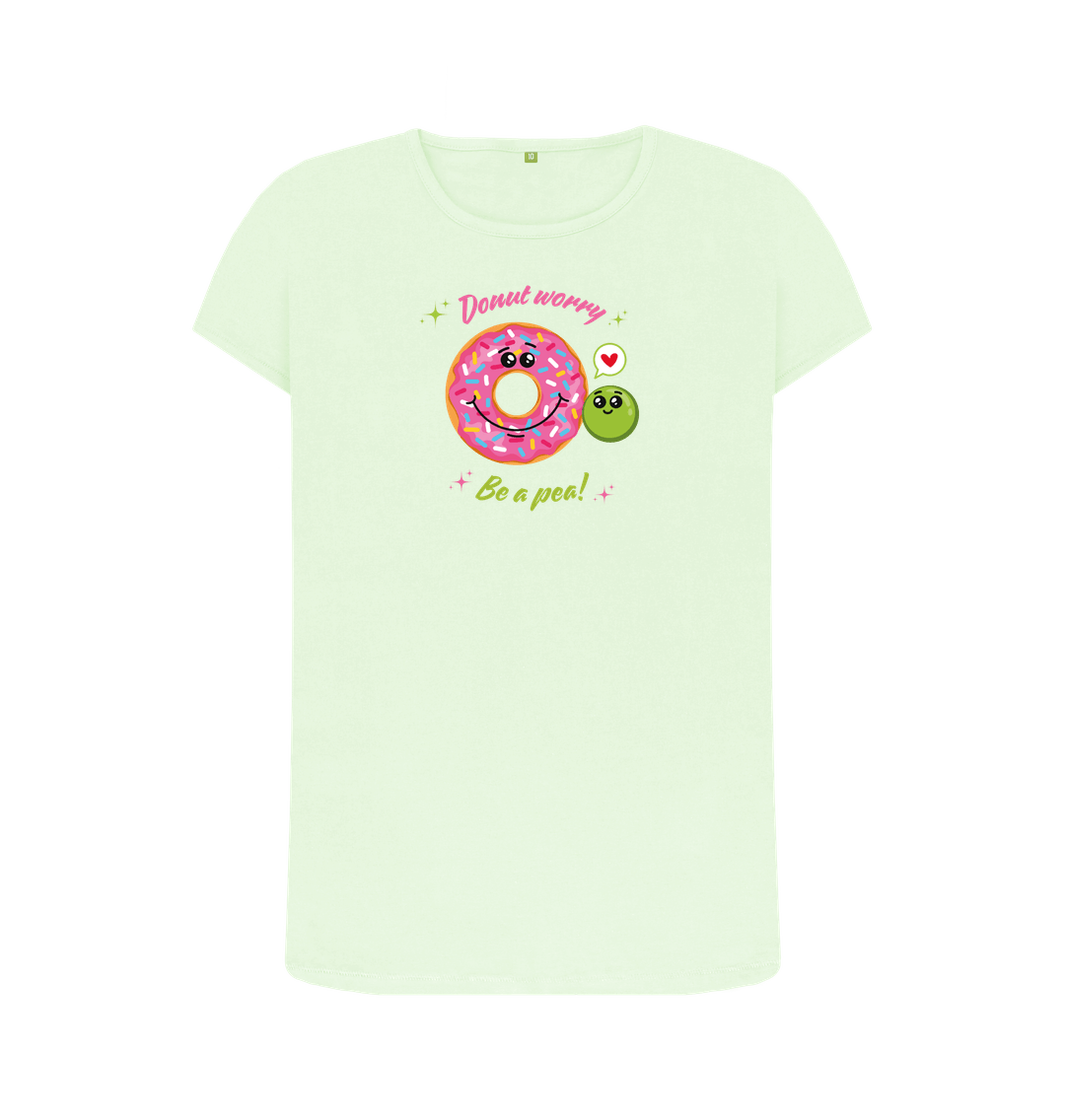 Pastel Green Printed T-shirt Front