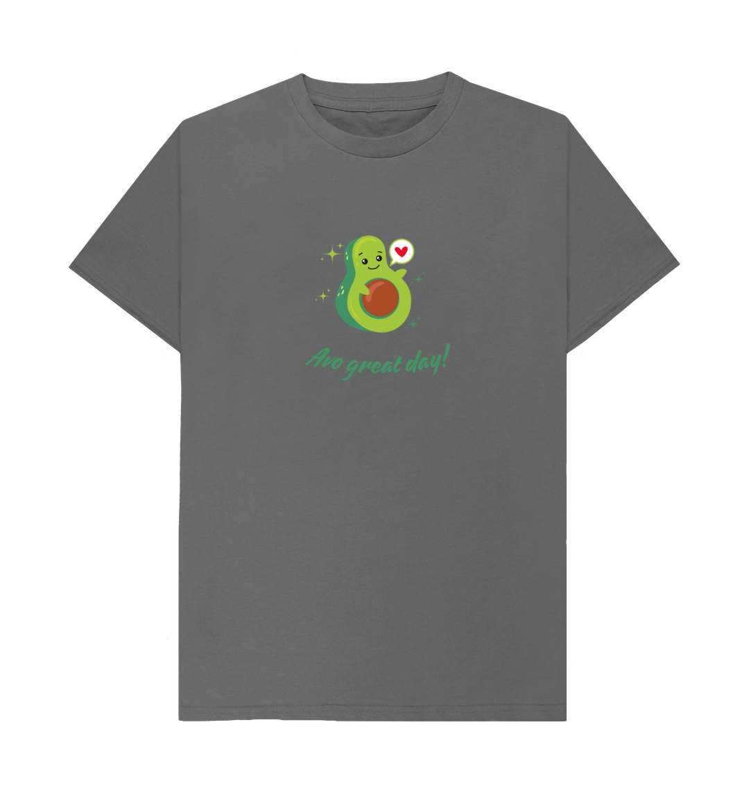 Slate Grey Printed T-shirt Front