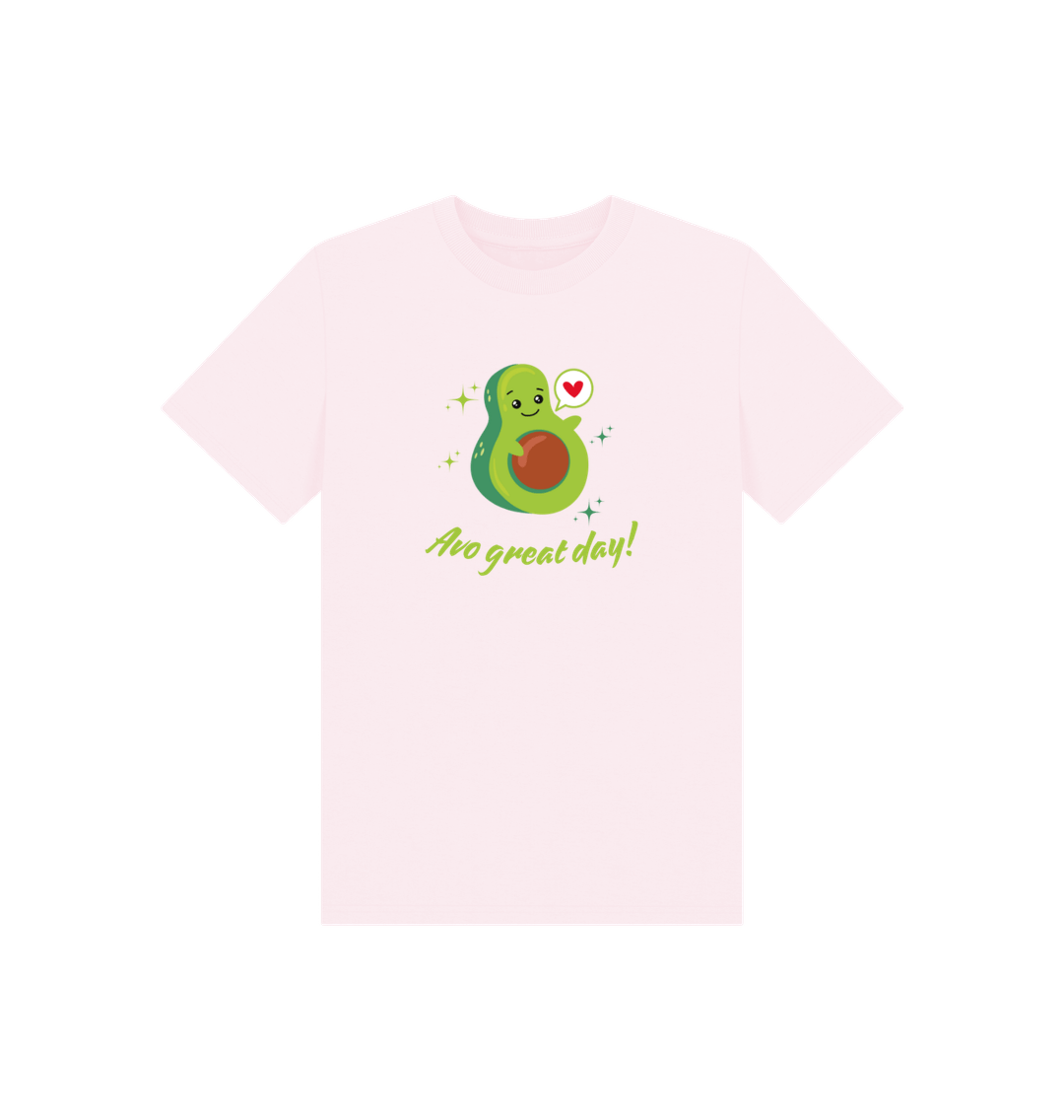 Pink Printed Kids T-Shirt Front