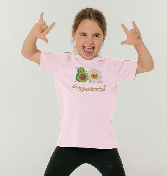 Avo Eggcellent Day - 100% Organic Kids T-shirt