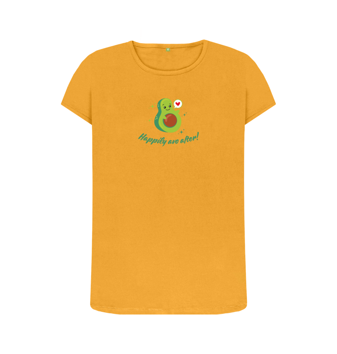 Mustard Printed T-shirt Front
