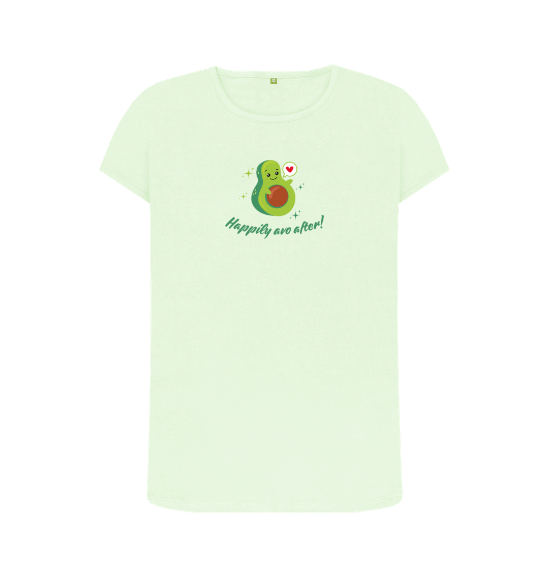 Pastel Green Printed T-shirt Front
