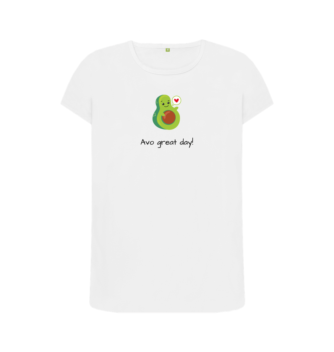 White Printed T-shirt Front